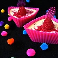 recette Cheesecake cupcakes So Girly, framboises et pralines roses