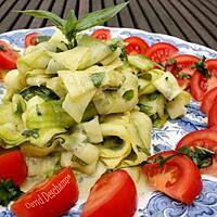 recette TAGLIATELLES DE COURGETTES