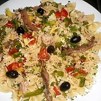 recette Salade de farfalle à la niçoise