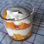 recette Pêches à la crème de tilleul