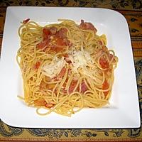 recette Spaghettis all'amatriciana