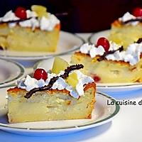 recette Gâteau magique à l'ananas et aux griottines