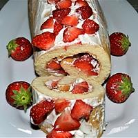 recette Roulé aux fraises et mascarpone