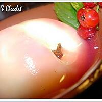 recette ** Nectarines blanches pochées et son sirop léger de groseille parfumé au romarin prêt en 10 minutes*