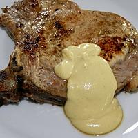 recette Côte de porc sauce mascarpone-moutarde