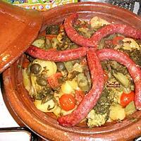 recette Tajine de Brocolis et merguez