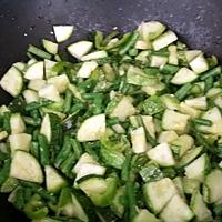 recette Poêlée aux légumes verts du jardin