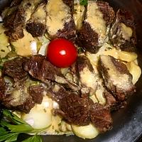 recette Salade de pommes de terre nouvelles à la joue de boeuf