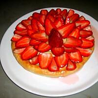 recette TARTE BRIOCHEE AUX FRAISES