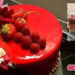 recette Entremet vanille-fraise-framboise
