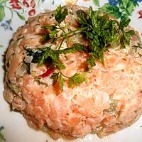 recette TARTARE AUX DEUX SAUMONS