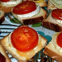 recette Tartine de tomates chèvre et miel