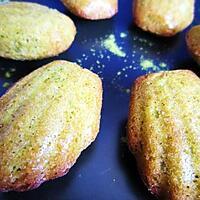 recette Madeleines au thé matcha