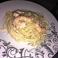 recette Spaghettis au citron et aux crevettes