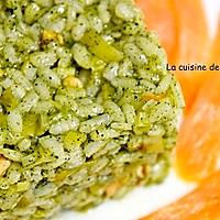 recette Risotto à la spiruline et saumon fumé