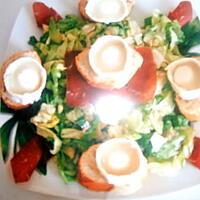 recette salade de chévre et à la viande grison