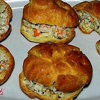 recette Petits choux farcis aux crabes