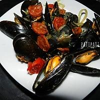 recette Moules aux tomates et chorizo