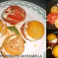 recette POELEE DE TOMATES MOZZARELLA