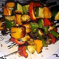 recette Brochettes de légumes