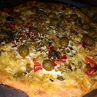 recette Focaccia pizza a l'oignon et aux poivrons