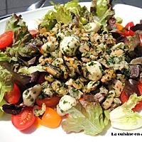 recette Salade de fruits de mer à l'ail et persil