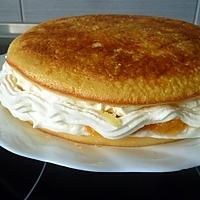 recette génoise chantilly abricot