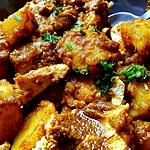 recette Pommes de terre et poulet à la chermoula de jeanmerode