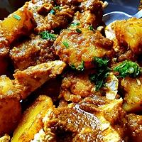 recette Pommes de terre et poulet à la chermoula de jeanmerode