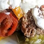 recette Poivrons farcis à la cocotte (Polneti piperki -  Macédoine)