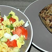 recette Salade de pâtes pour accompagner un pavé de boeuf