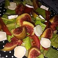 recette Salade romaine au chèvre et aux figues