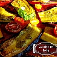 recette Tarte fine aubergine tomate pesto