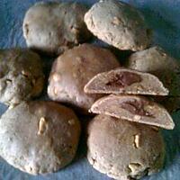 recette cookies Bio au beurre de cacahuètes fourrés chocolat