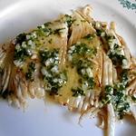 recette RAIE AU COURT BOUILLON ET BEURRE PERSILLE