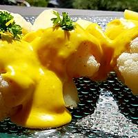 recette Choux fleur et béchamel au curry et curcuma