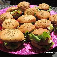 recette Mini buns au poulet