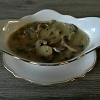 recette Sauce aux champignons crème