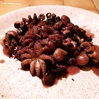 recette Poulpitos au vin rouge