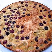 recette Gâteau aux framboises et aux amandes