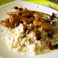 recette Tajine de poulet aux abricots et raisins secs