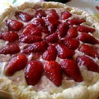 recette Tarte aux fraises sur lit de créme patissiére