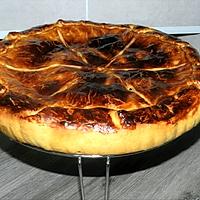 recette Tarte couverte aux pommes et crème pâtissière