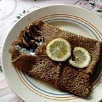 recette galette  blé noir et sardines fraiches