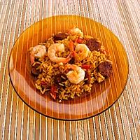 recette Rizotto  crevettes et chorizo