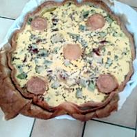 recette Tarte courgette, lardons et chevre