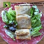 recette Bricks au thon, feta et tomates séchées