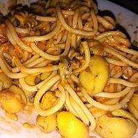 recette Spaghettis au Supions