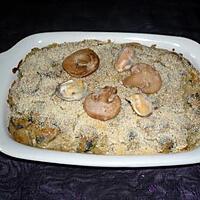 recette Gratin moules/champignons
