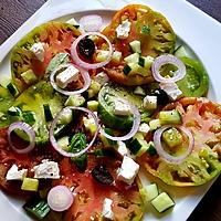 recette Salade de tomates anciennes à la feta